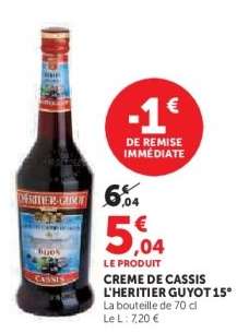 CREME DE CASSIS L'HERITIER GUYOT 15°