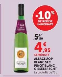 ALSACE AOP BLANC SEC PINOT BLANC GISSELBRECHT