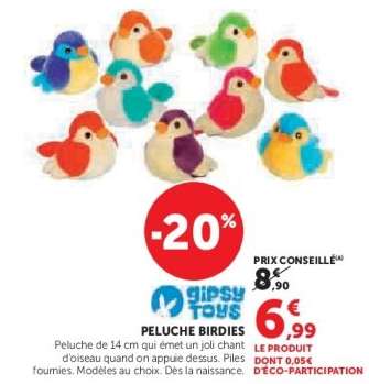 PELUCHE BIRDIES