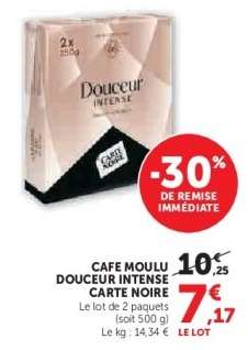 Café Moulu Douceur Intense Carte Noire