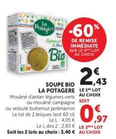 Soupe Bio "La Potagère"