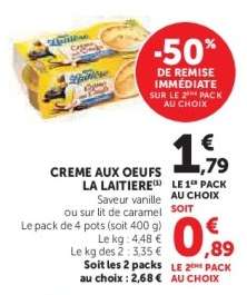 Crème Aux Oeufs La Laitière
