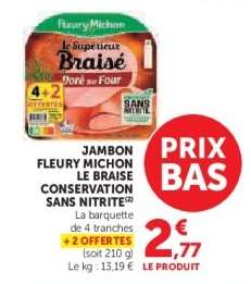 Jambon Fleury Michon Le Braise