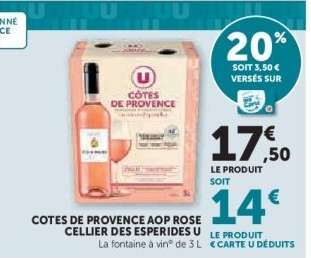 Côtes de Provence AOP Rosé Cellier des Esperides U