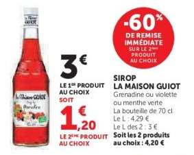 Sirop La Maison Guiot