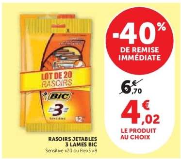 RASOIRS JETABLES 3 LAMES BIC