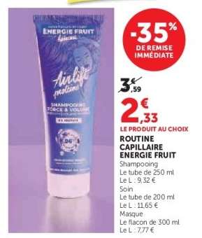 ROUTINE CAPILLAIRE ENERGIE FRUIT