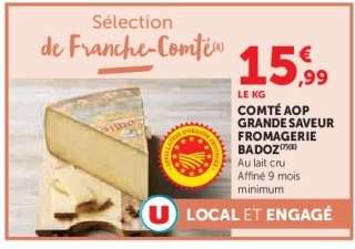 Comté AOP Grande Saveur Fromagerie Badoz