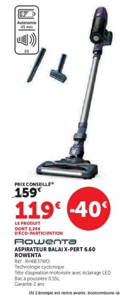 ASPIRATEUR BALAI X-PERT 6.60 ROWENTA