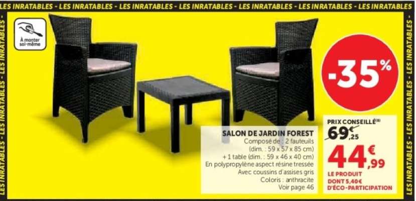 Salon de Jardin Forest