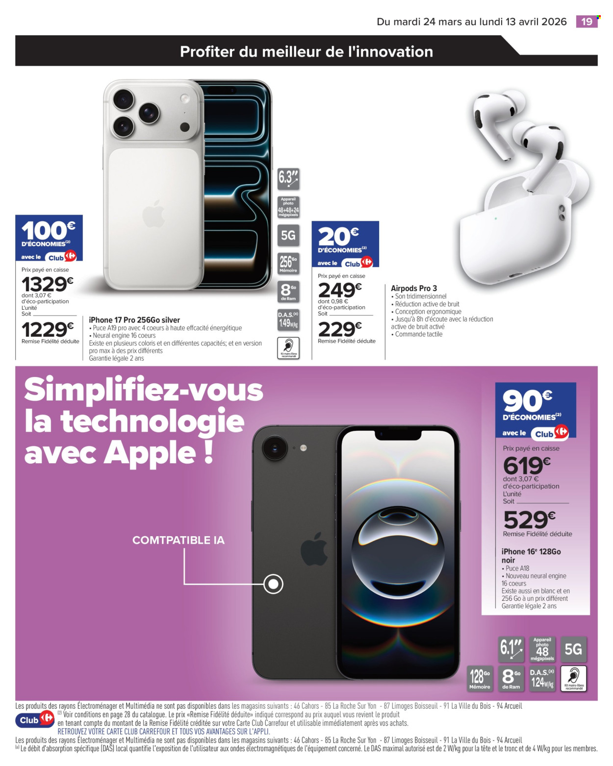 Catalogue Carrefour Hypermarchés - 24/03/2026 - 13/04/2026. Page 19