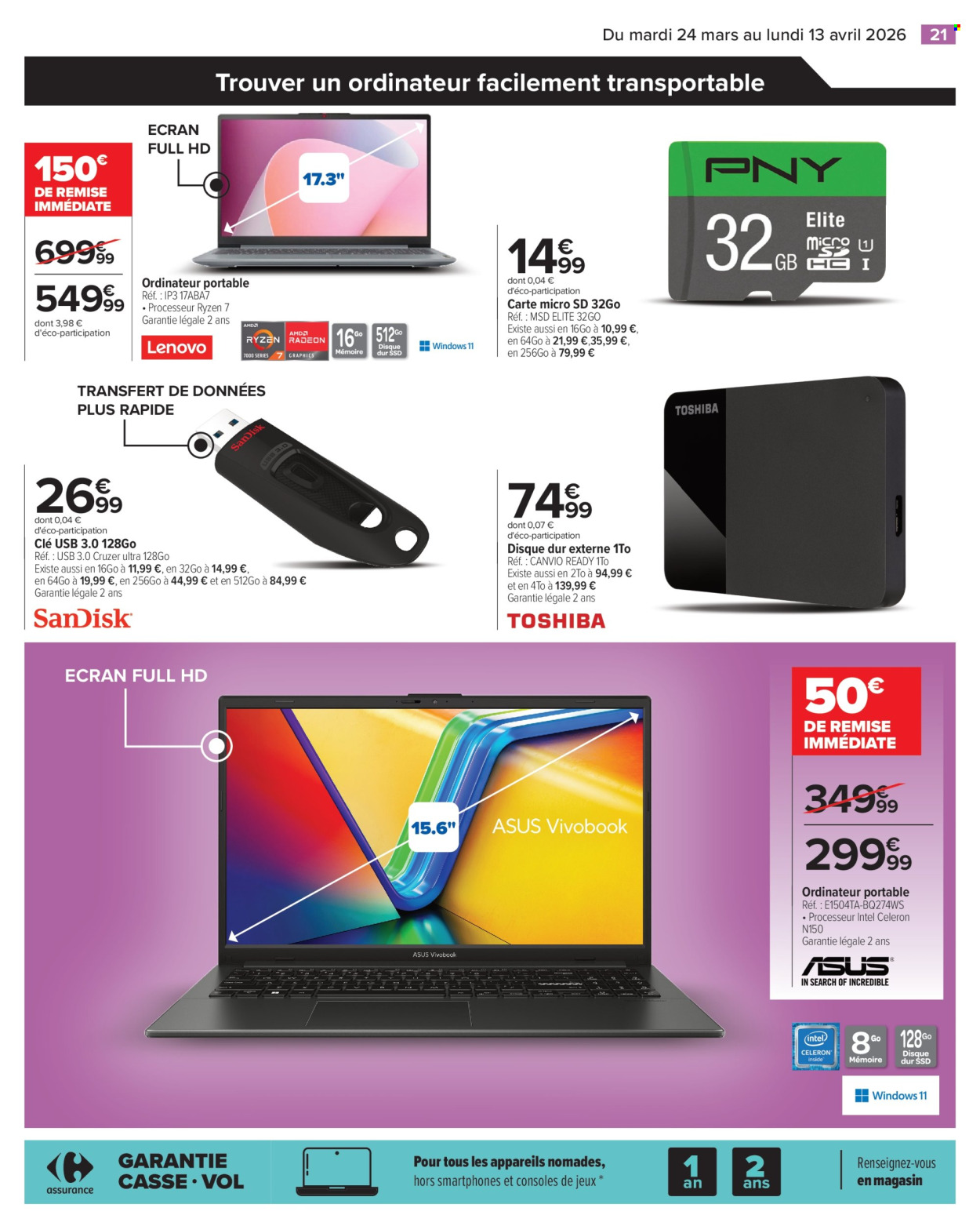 Catalogue Carrefour Hypermarchés - 24/03/2026 - 13/04/2026. Page 21