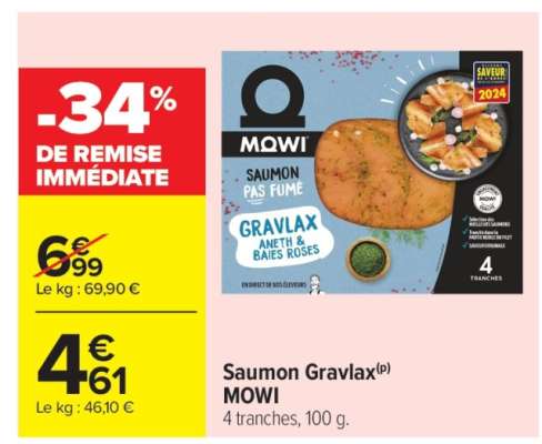 Saumon Gravlax MOWI