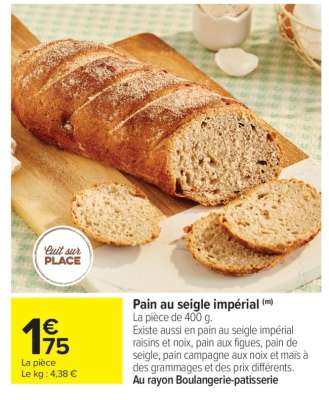 Pain au seigle impérial