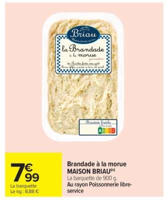 Brandade à la morue MAISON BRIAU
