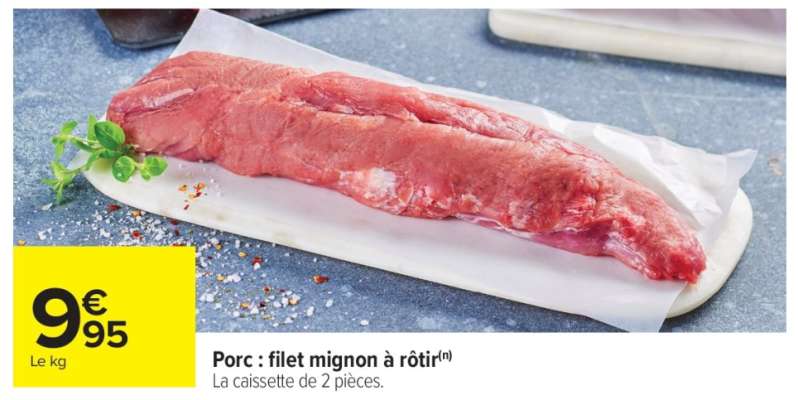 Porc : filet mignon à rôtir