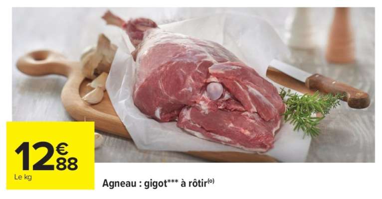 Agneau : gigot*** à rôtir