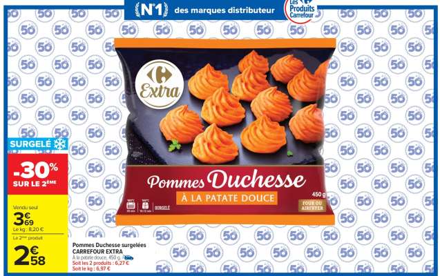 Pommes duchesse à la patate douce