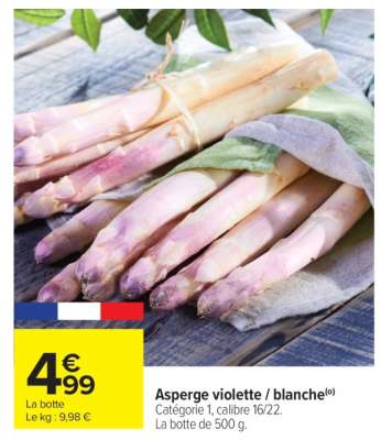 Asperge violette / blanche