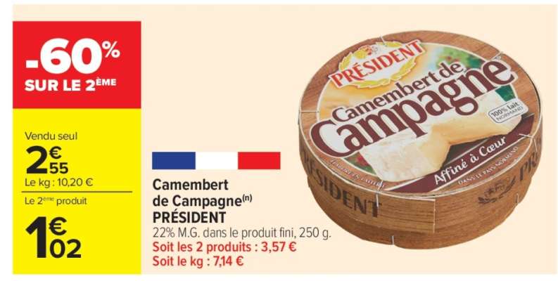 Camembert De Campagne President