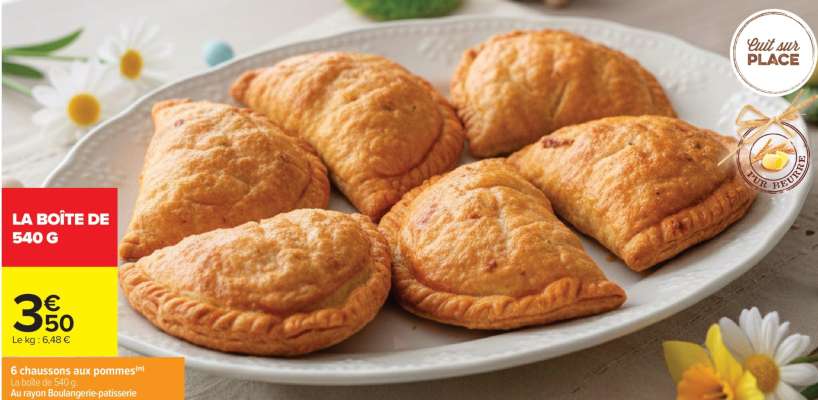 6 chaussons aux pommes