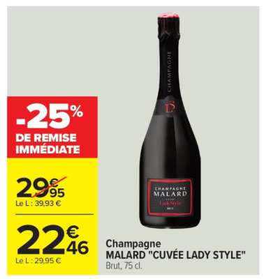 Champagne MALARD "CUVÉE LADY STYLE"