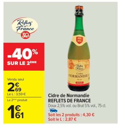 Cidre de Normandie REFLETS DE FRANCE