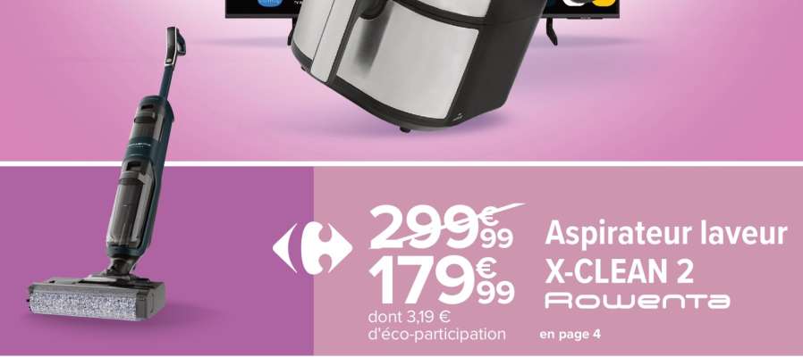 Aspirateur laveur X-CLEAN 2 Rowenta