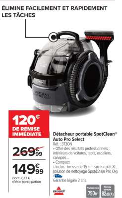 Détacheur portable SpotClean® Auto Pro Select