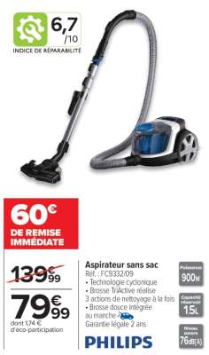 Aspirateur sans sac
