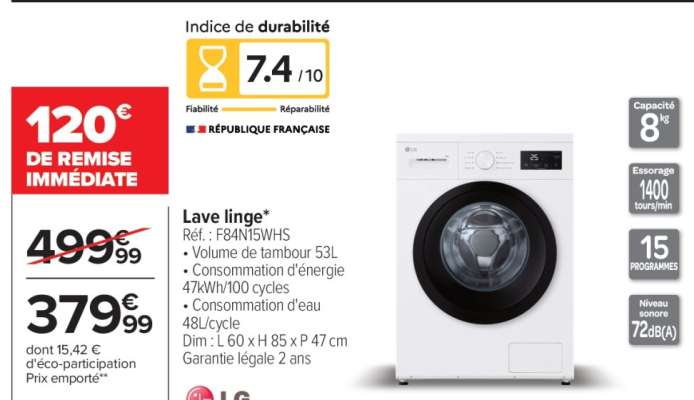 Lave linge*