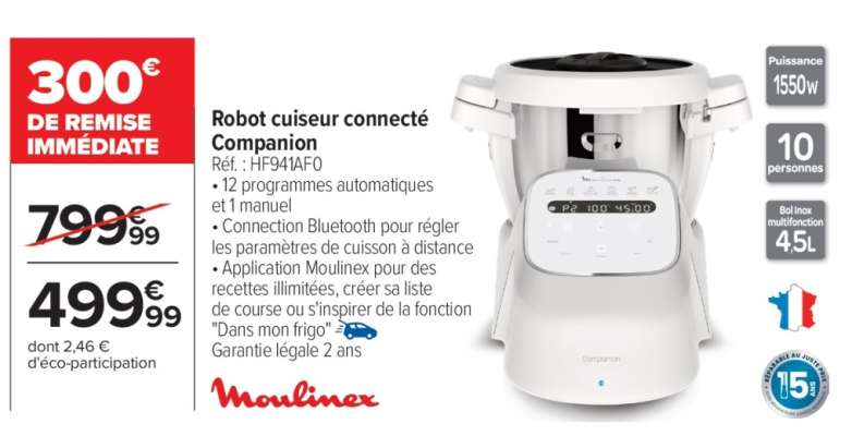 Robot cuiseur connecté Companion