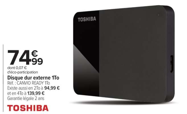 TOSHIBA Disque dur externe 1To