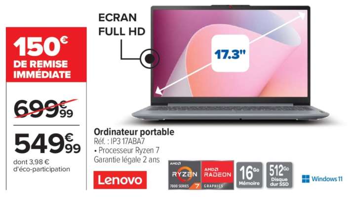 Ordinateur portable Lenovo