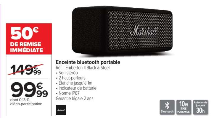 Enceinte Bluetooth Portable