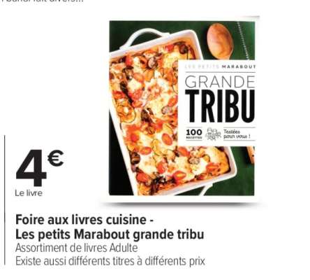 Foire aux livres cuisine - Les petits Marabout grande tribu