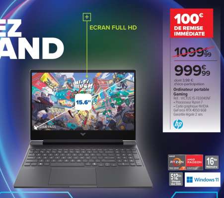 Ordinateur portable Gaming