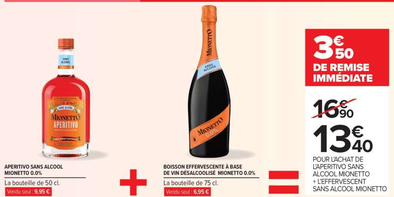 Mionetto Aperitivo + Boisson Effervescente