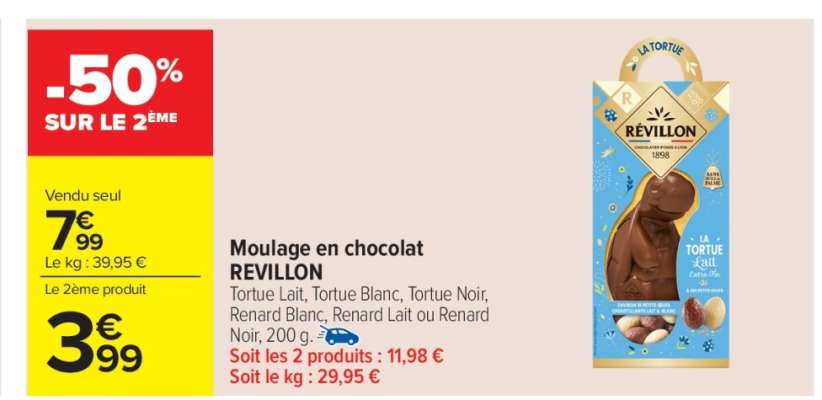 Moulage en chocolat REVILLON