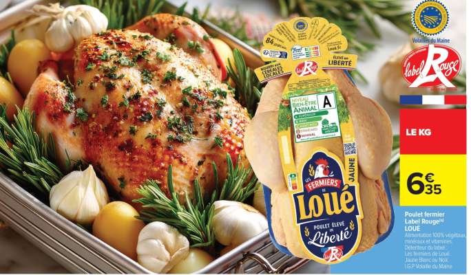 Poulet fermier Label Rouge® LOUE
