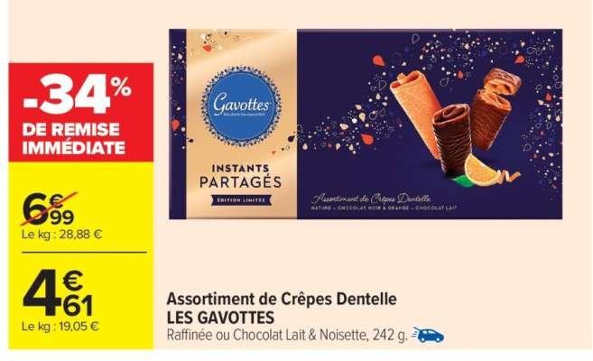 Assortiment de Crêpes Dentelle LES GAVOTTES