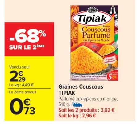 Graines Couscous TIPIAK