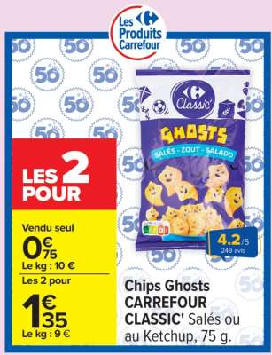 Chips Ghosts CARREFOUR CLASSIC'