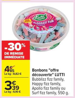 Bonbons "Offre Découverte" LUTTI