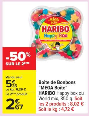 Boite de Bonbons "MEGA Boîte" HARIBO