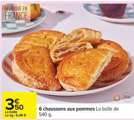 6 chaussons aux pommes