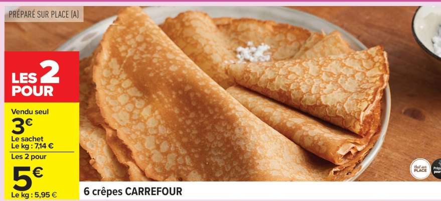 6 crêpes CARREFOUR