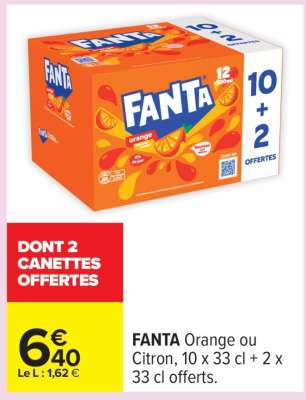 Fanta Orange ou Citron