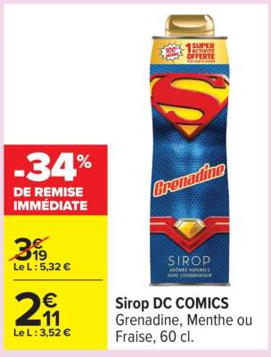 SIROP "DC COMICS"