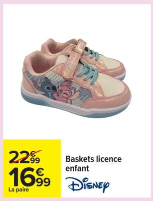 Baskets licence enfant